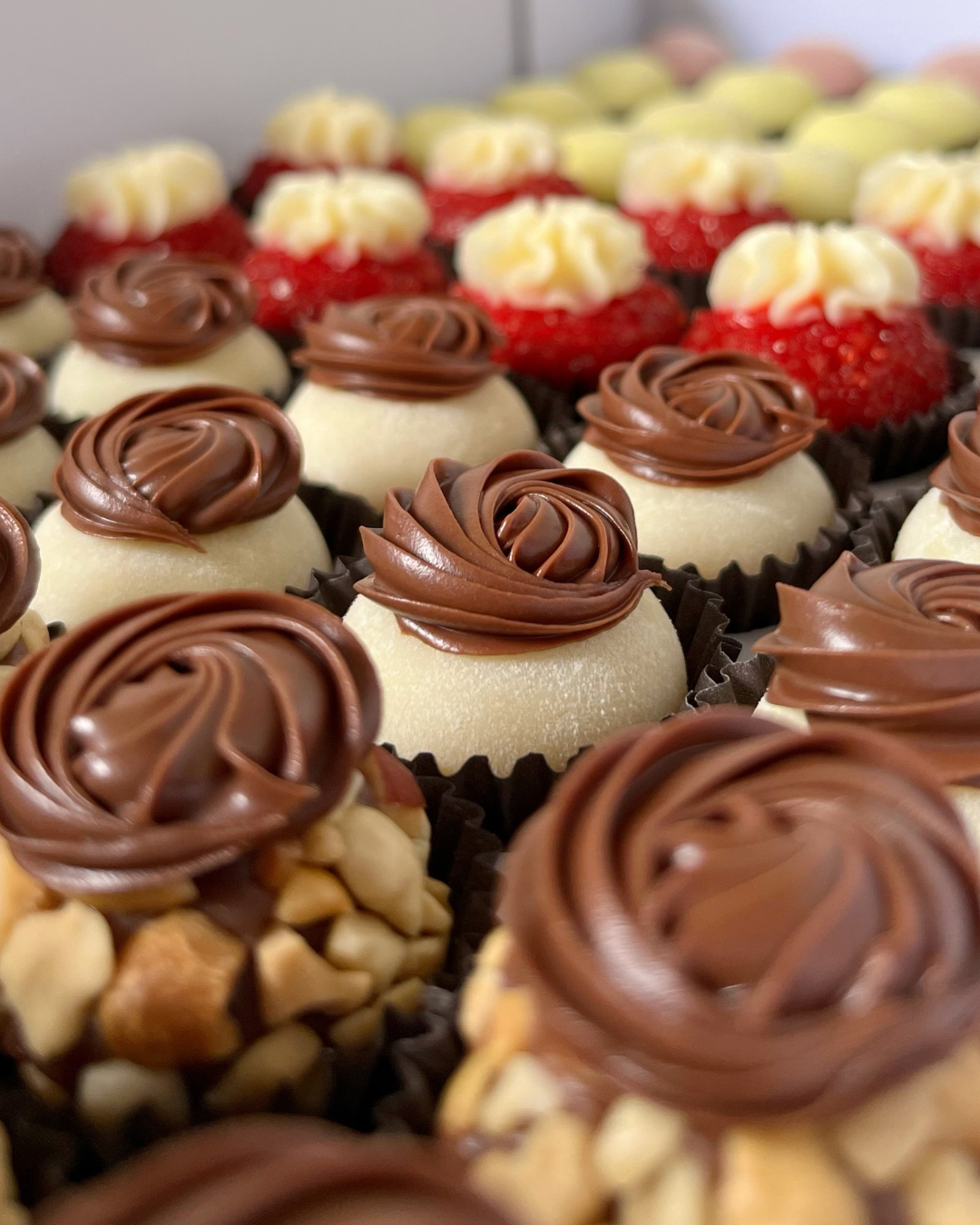 Brigadeiros produzidos pela Bacabu