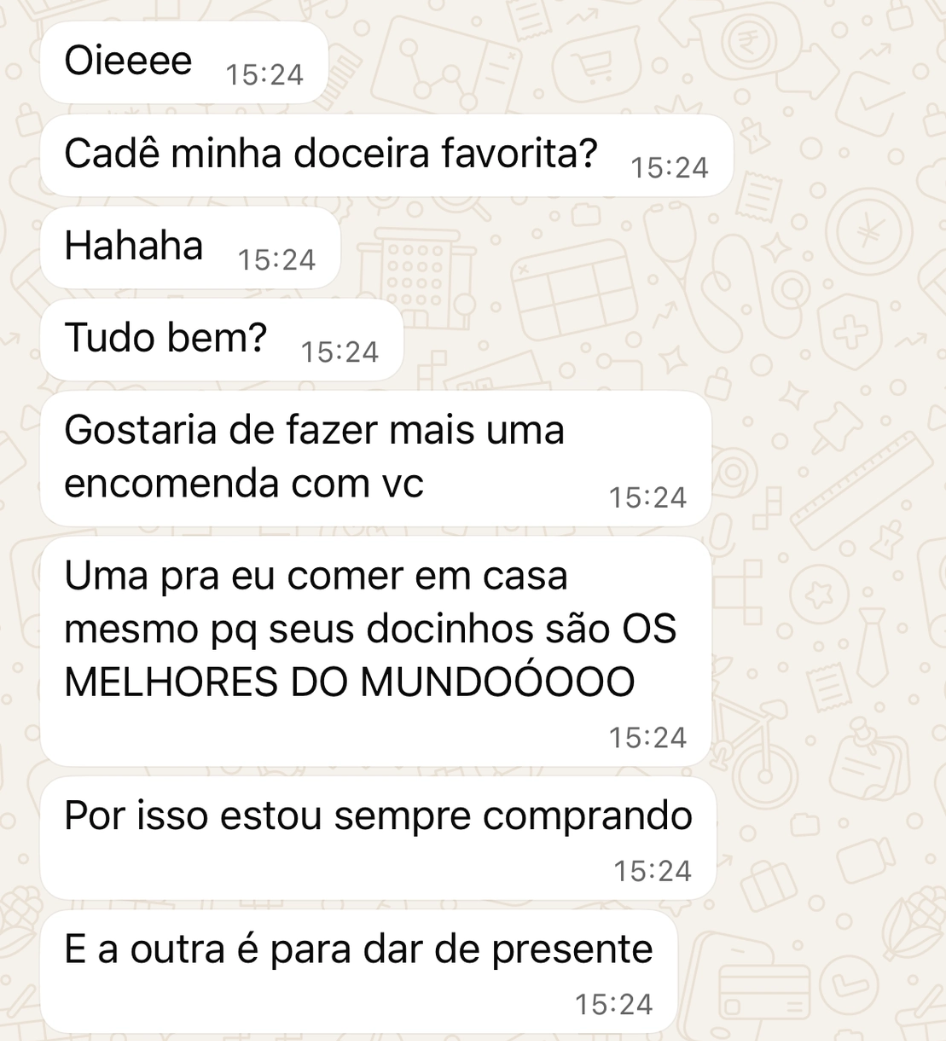 Feedback de cliente da Bacabu